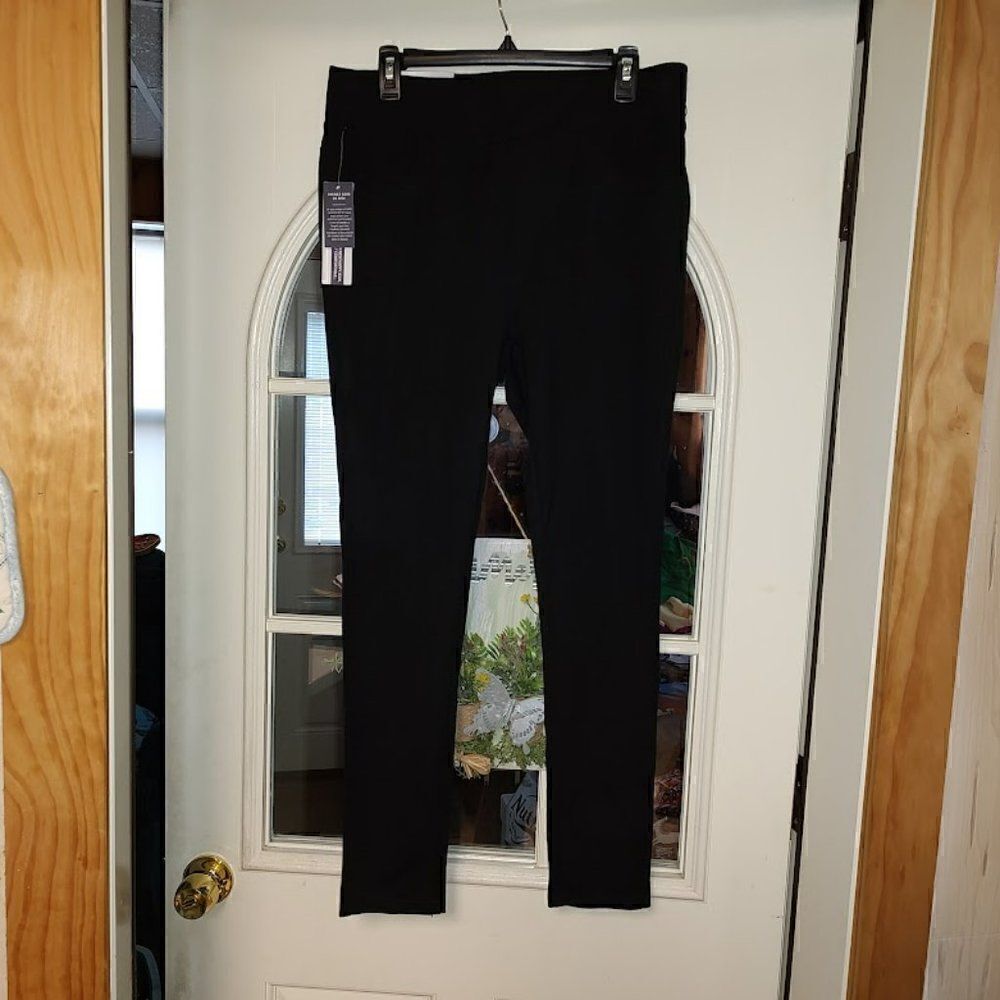 New Lola Jeans Lia Black High rise Legging Pants Size Women's L